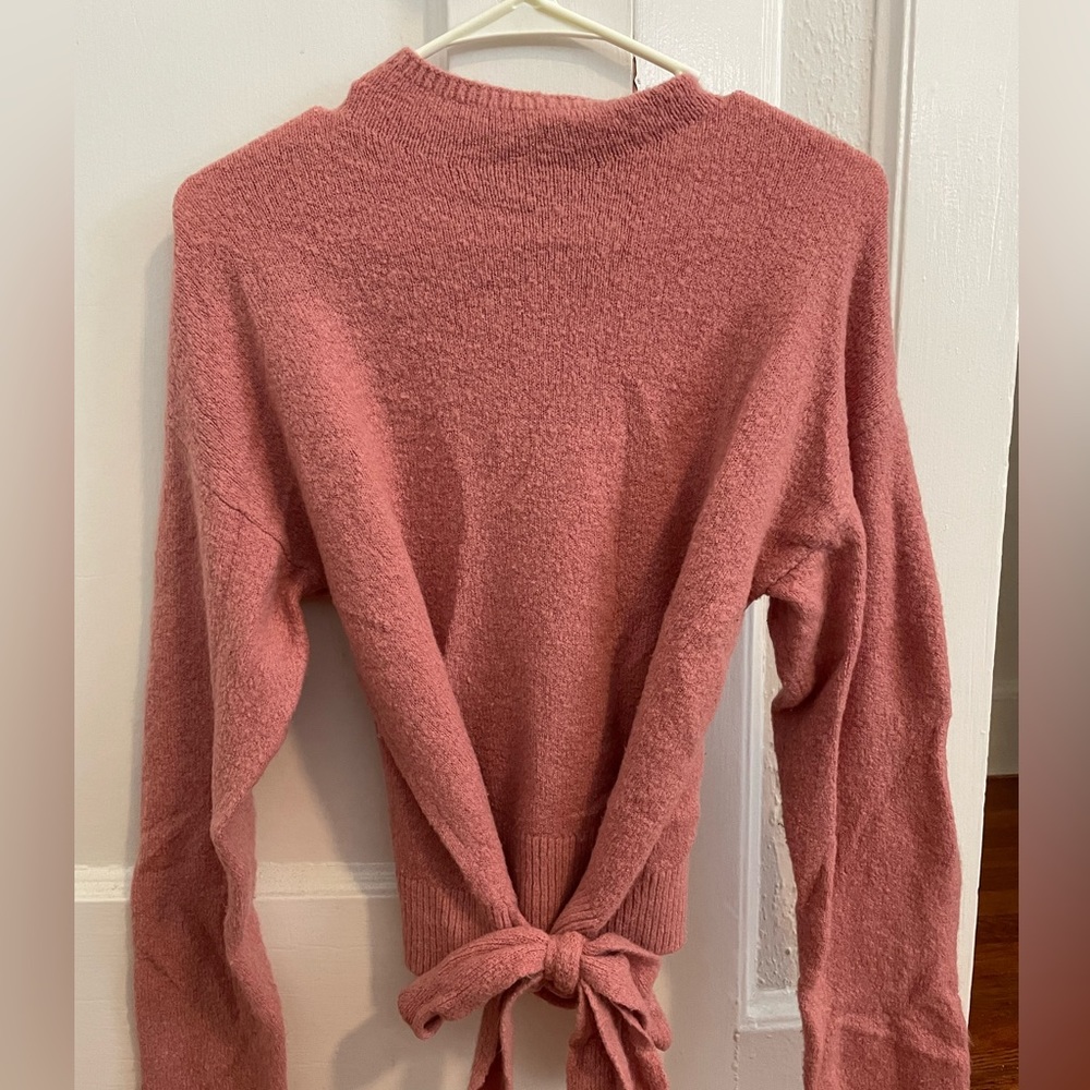 Pink bow sweater